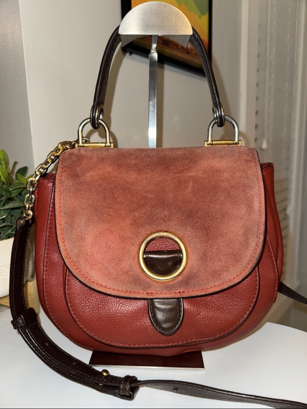 Vintage Michael Kors Isadore Medium Top Handle Messenger Bag